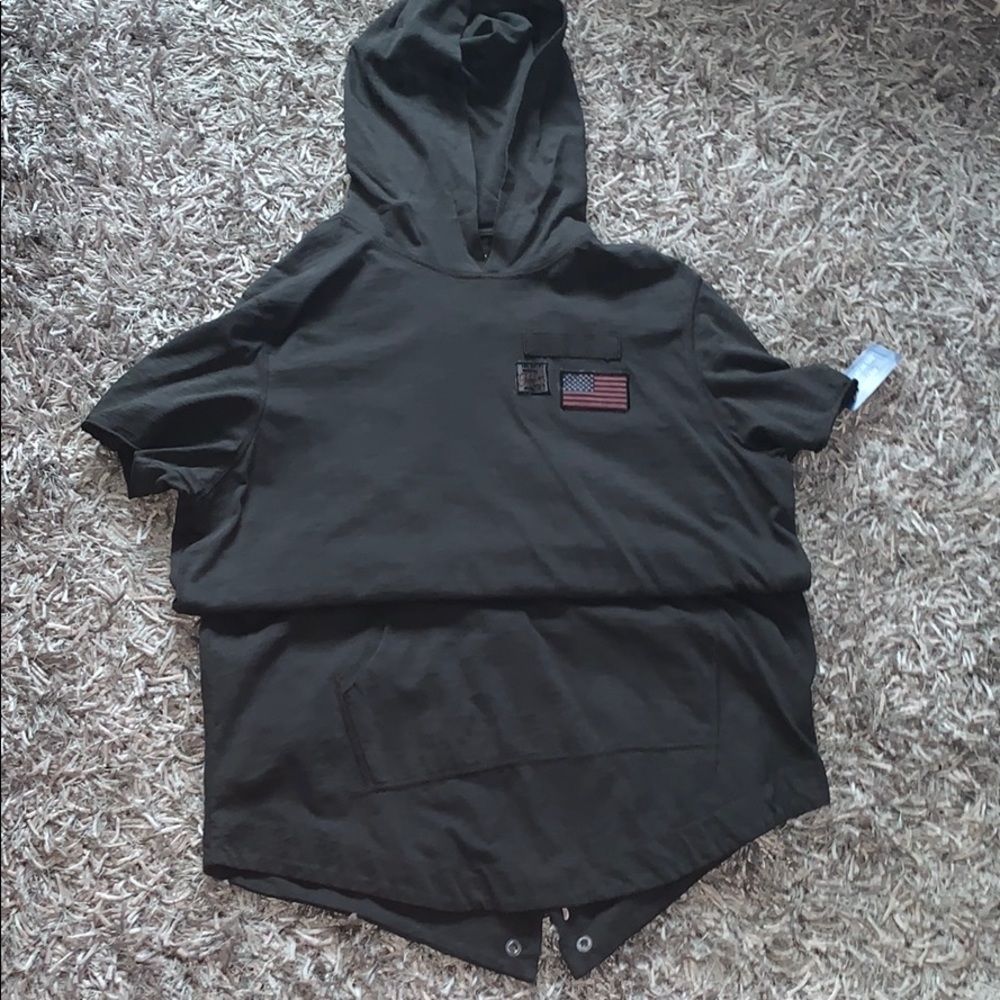 American Rag Short Sleeve Hoodie